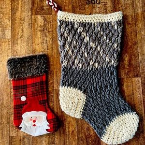 Handmade crochet stocking